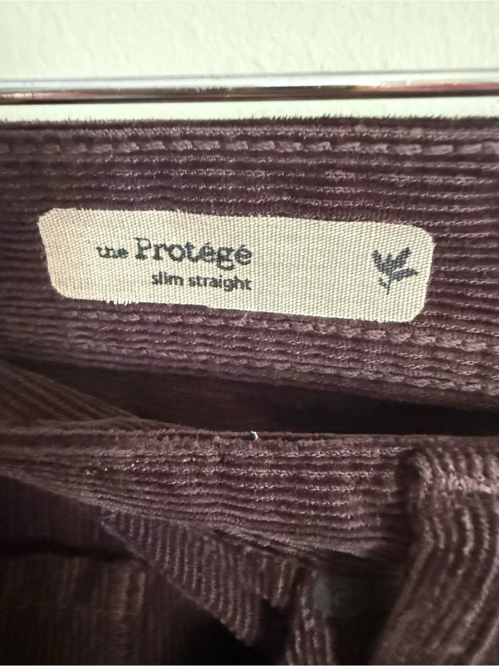 AG Adriano Goldschmied Men's Slim Straight Corduroy Jeans - Dark Brown